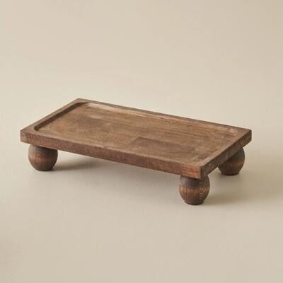 Bella Maison Wooden Rectangular Serving Stand