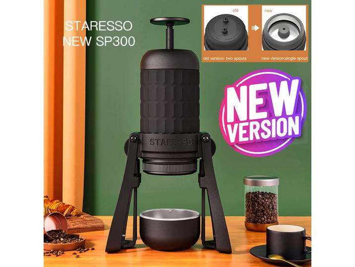 Louisiana RESbucMirage-Machine à expresso portable, cafetière manuelle, cafetière à brassage rapide, double coups, expresso crémeux, éventuelles 300 Plus, 180ml