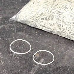 1 kg - Gummiringe, weiß 1,5 mm | 40 mm, Kautschuk