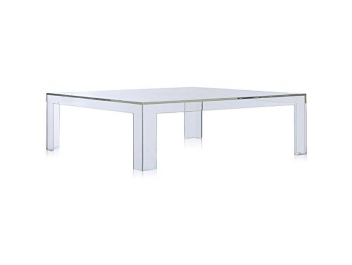 Kartell Invisible Table\, Table Basse en PMMA\, Cristal\, 31\,5Hx100x100 cm