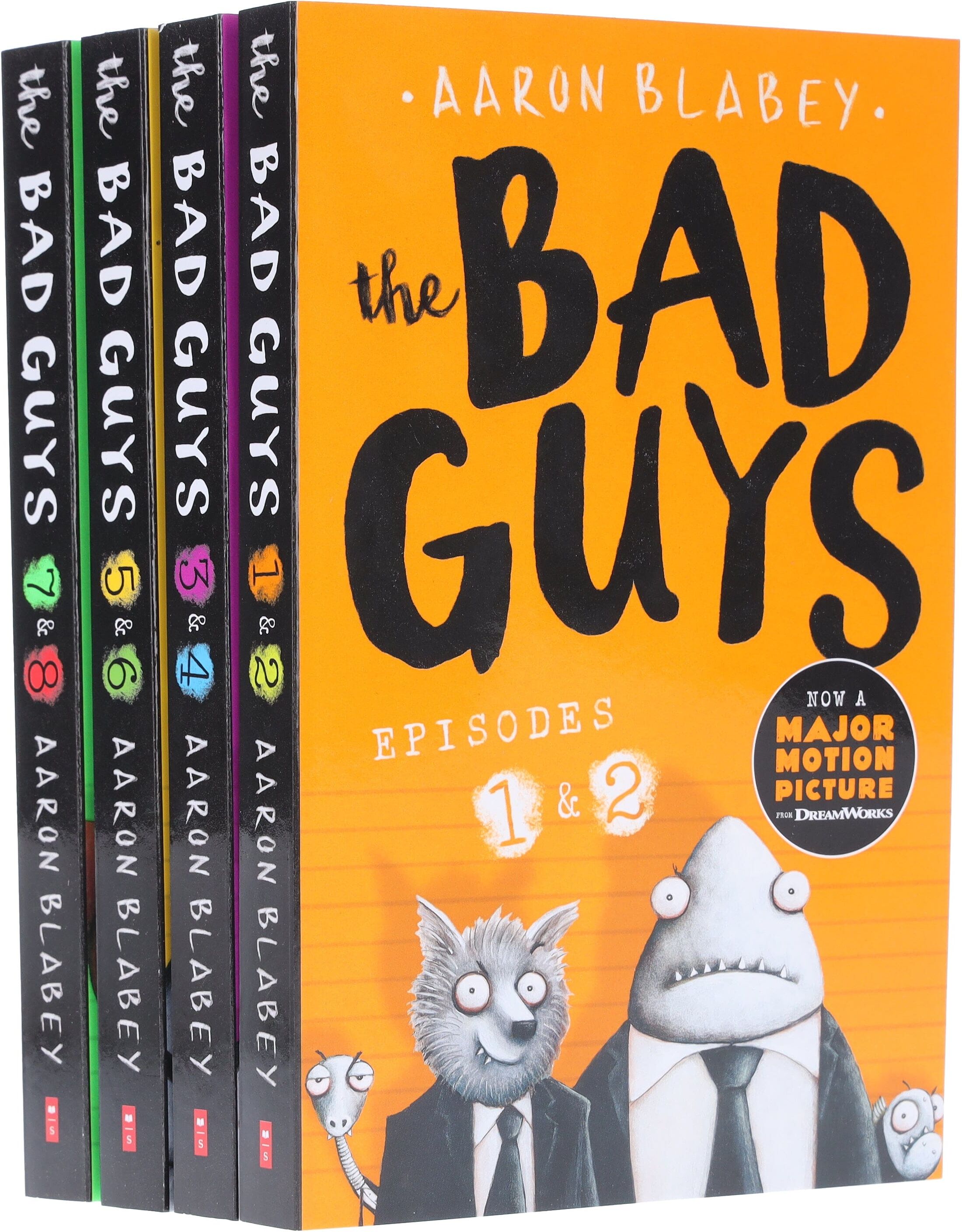 The Bad Guys Episodes by Aaron Blabey: 1-8 Collection 4 Books Set - Ages 7-9 - Paperback Scholastic