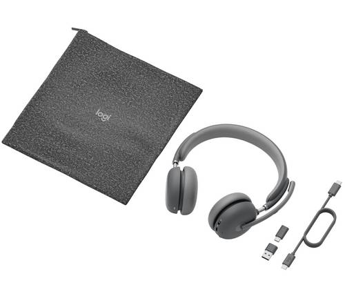 Logitech LOGI HEADSET Zone Wireless 2 UC GRAPHITE On Ear Kopfhörer Graphit