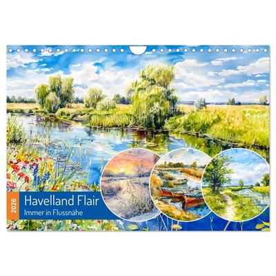 Havelland Flair - Immer in Flussnähe (Wandkalender 2026 DIN A4 quer), CALVENDO Monatskalender