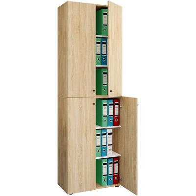 Büroschrank Bücher Ordner Aktenschrank Lona 6fach