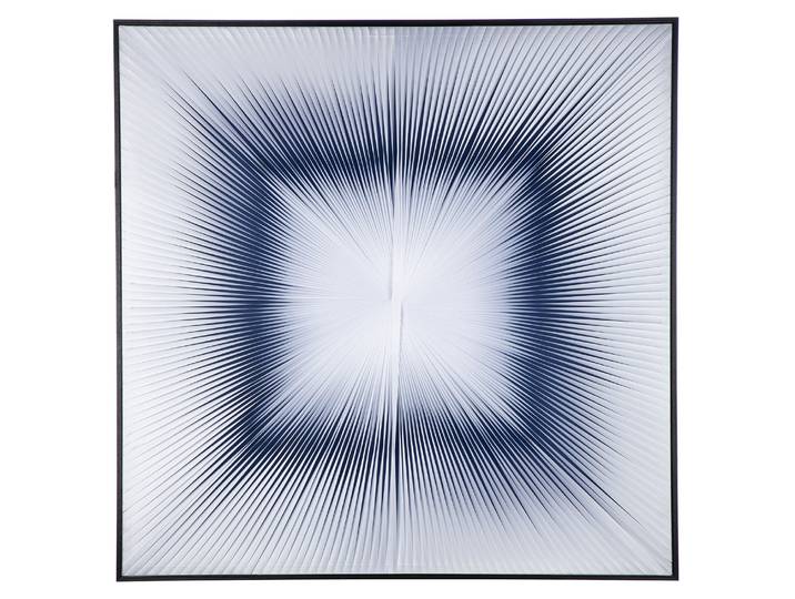 Leinwandbild GILDE Bild quadratisch Spy , blau (farbe rahmen: schwarz, farbe bild(er): schwarz, weiß), B:80cm H:80cm T:4cm, Kunststoff, Bilder, Leinwandbild