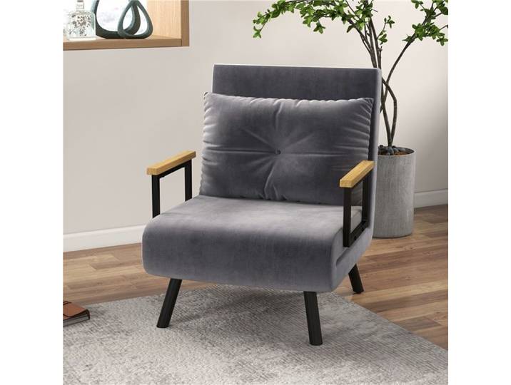 Fauteuil relax style scandinave coussin inclus