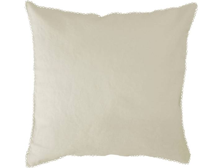 Kissenbezug FLEURESSE Provence , beige (leinen), B:40cm L:40cm, Leinen, Obermaterial: 50% Baumwolle, 50% Leinen, Kissenbezüge, Kissenbezug, Leinen, Premium Qualität, kühlende Stoff