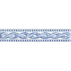 Fineza Ricordi Bordüre bleu 4x20 cm glänzend RICLIFIB