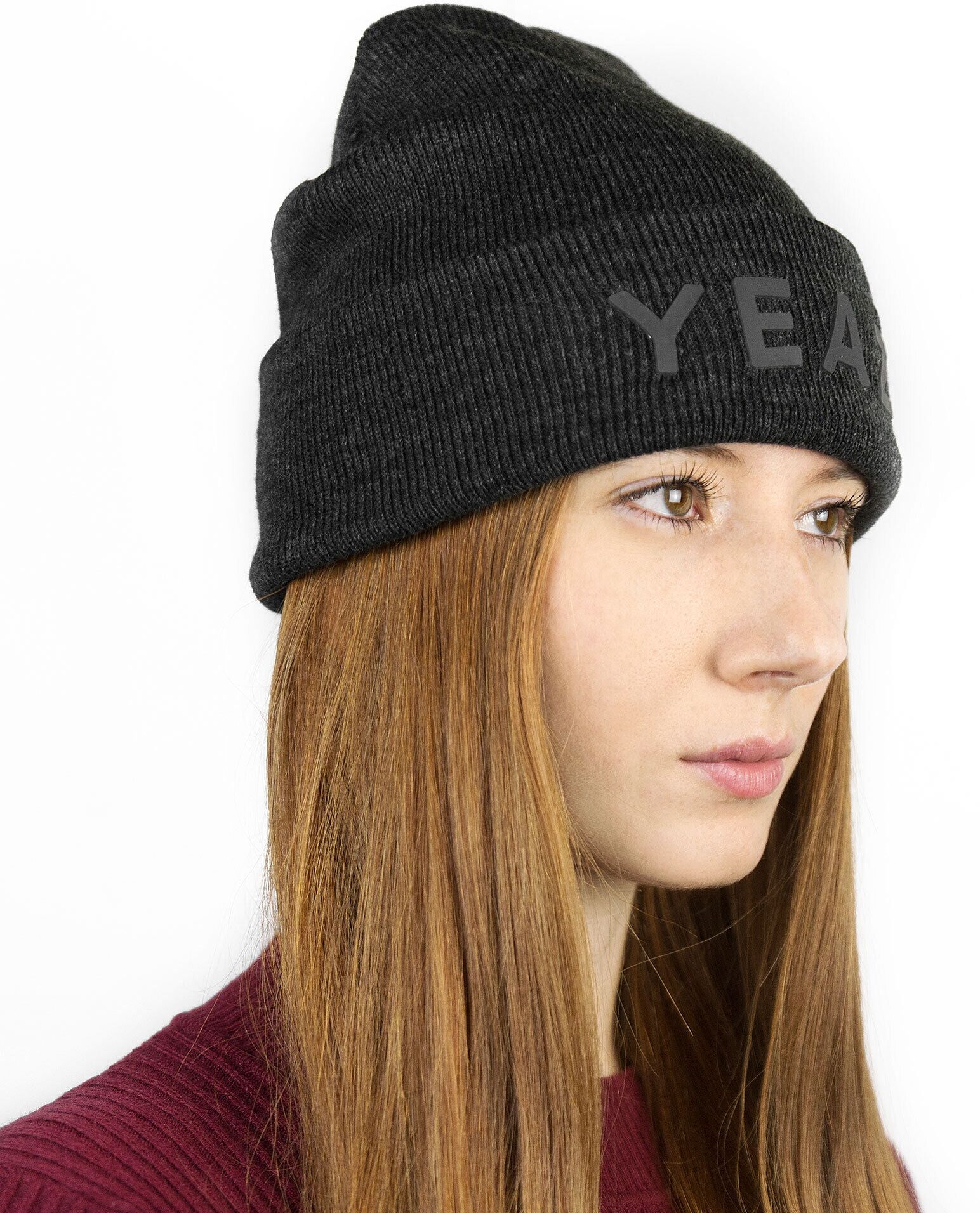 Beanie YEAZ "Mütze WYLD", Kinder, grau (dunkelgrau), Obermaterial: 100% Polyester PES., Mützen Beanie
