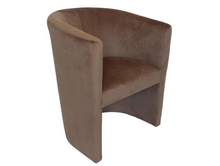 MartHome Cocktailsessel Club Tom Velour - Sessel für Wohnzimmer, Büro, Hotel - Sitzmöbel, Hotelmöbel Gepolsterter Stuhl Clubsessel Stuhl Loungesessel Cocktailsessel (Cappuccino)