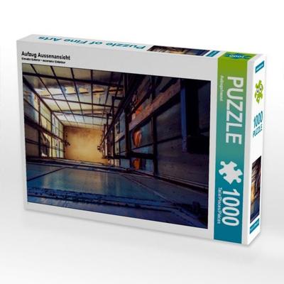 CALVENDO Puzzle Aufzug Aussenansicht 1000 Teile Puzzle quer | 1000 Teile Lege-Größe 64 × 48 cm Foto-Puzzle für glückliche Stunden