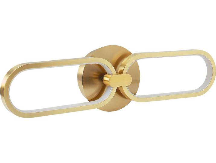 BELIANI LED Wandleuchte Gold Metall Warmweißes Licht Kettenform Außergewöhnliches Design Modern für Wohnzimmer Küche Bad Schlafzimmer Esszimmer Flur