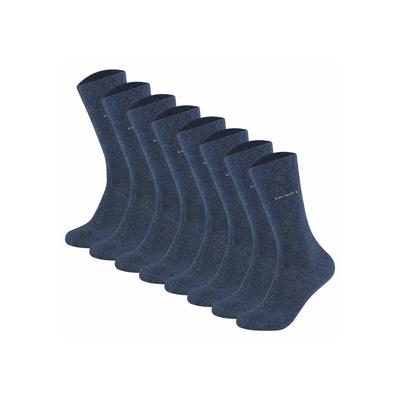 Sneakersocken CAMANO "Socken 8er Pack", Damen, Gr. 39-42, blau, Obermaterial: 80% Baumwolle CO. 17% Polyamid PA. 3% Elasthan EL., Socken Sneakersocken