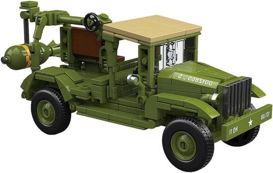 Bouwblokken Vrachtwagen Militaire Set Speelgoed Groen - 323 Stuks