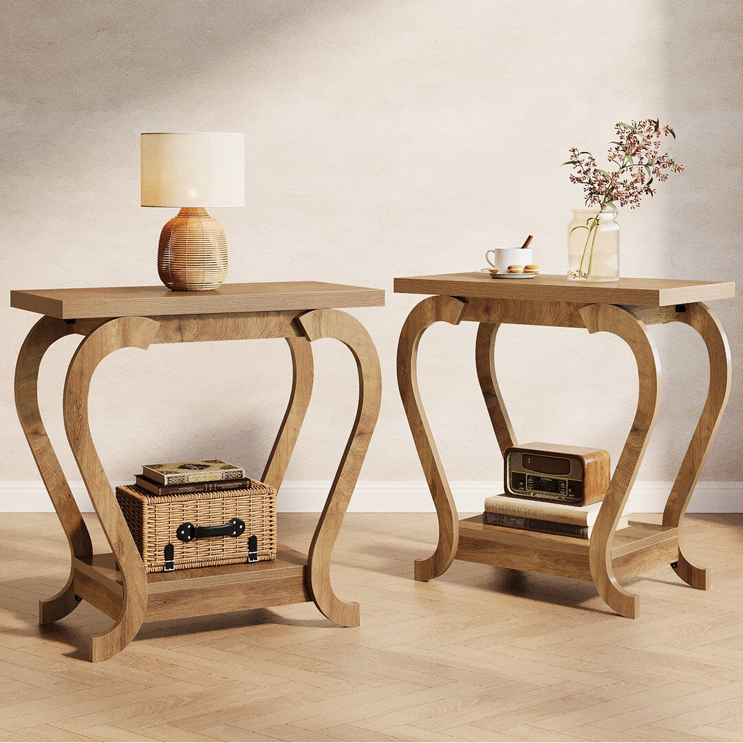 Blue Elephant Living Room End Tables Brown 60cm H X 60cm W X 30cm D