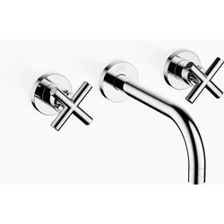 Dornbracht TARA Waschtisch-Wandbatterie ohne Ablaufgarnitur, Ausaldung 190mm, 36712892-00, Farbe: Chrom