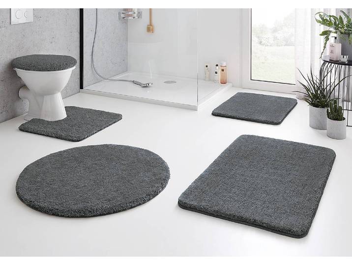 Badteppich Relax 60 x 100cm Grau/Anthrazit