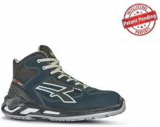 Scarpe antinfortunistiche U-Power Blaster alte nere, traspiranti Personalizzate o neutre U-Power
