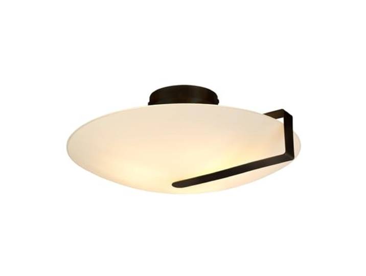 Searchlight Lighting Deckenleuchte, rund, Metall, Schwarz, E27, max. 3 x 60 W, Durchmesser 41 cm, 3 Liter