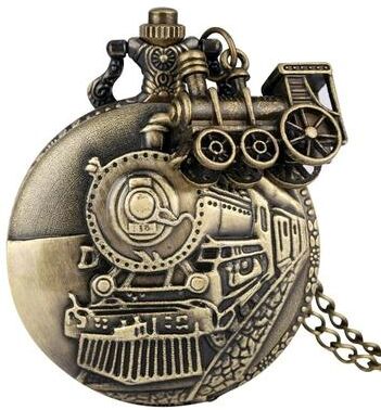 Uplift Picks Steampunk Pocket Watch Vintage Train Quartz Pocket Watch Necklace Pendant Steampunk Pocket Watch Vintage Train Quartz Pocket Watch Necklace Pendant
