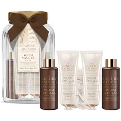 Grace Cole, Beauty Geschenkset, Set di Barattoli in Vetro alla Vaniglia (Körperpflegeset, Parfum Set)