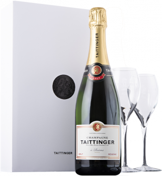 Champagne Taittinger Taittinger - Prestige Champagner - Mit Etui & 2 Champagnergläser - 0.75L Champagne
