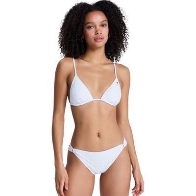 Triangel-Bikini ROXY "Roxy Island Set", Damen, Gr. M, weiß (coconut milk), Obermaterial: 87% Nylon, 13% Elasthan., Bikini-Sets Triangel-Bikini