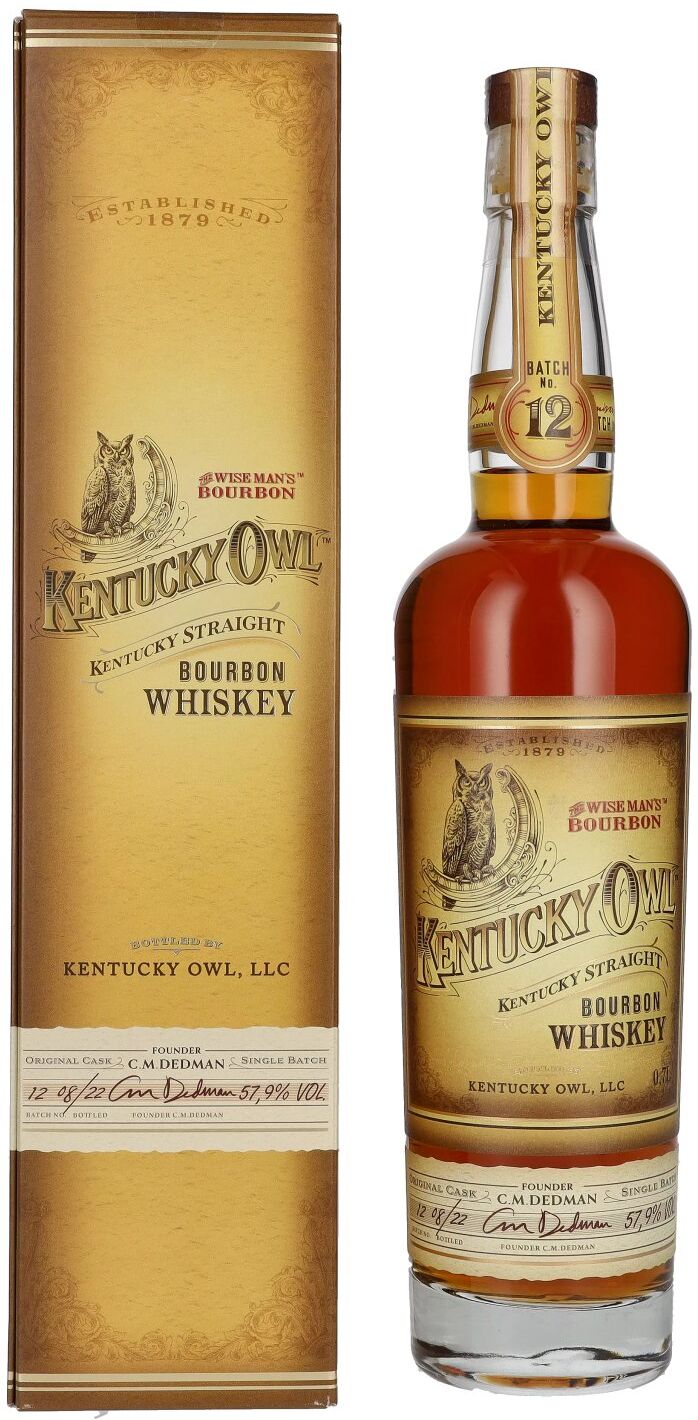 Kentucky Owl Bourbon Kentucky Owl Kentucky Straight BOURBON Whiskey Batch No. 12 57,9% Vol. 0,7l in Geschenkbox