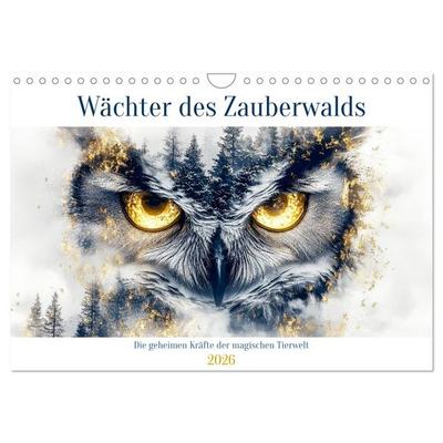 Wächter des Zauberwaldes (Wandkalender 2026 DIN A4 quer), CALVENDO Monatskalender