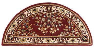 "Achla Designs Oriental Half Round Hearth Rug, 56 Inch Long - 3'6"""