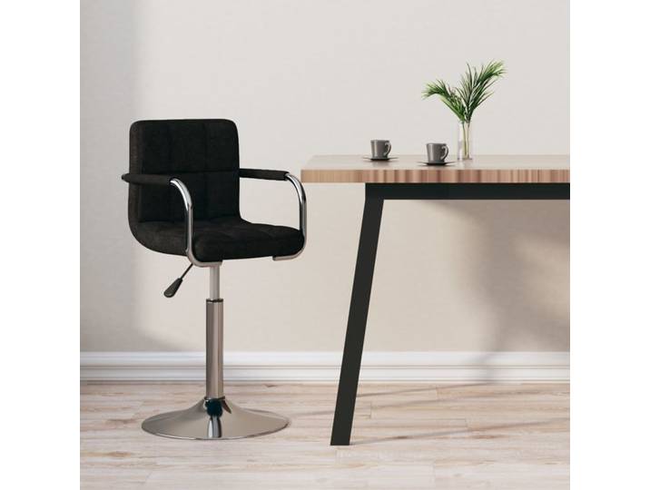 vidaXL Barhocker Schwarz Stoff