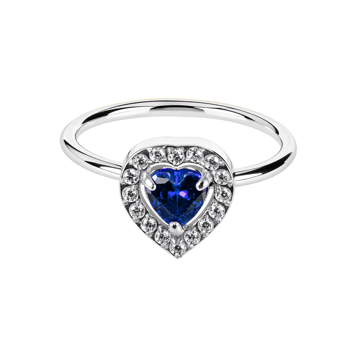 Jacques Lemans Ring Edelstahl mit Zirkonia