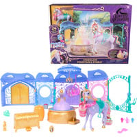 Unicorn Academy - Stall Spielset, Spielgebäude inkl. Brunnen mit Licht- und Soundeffekten