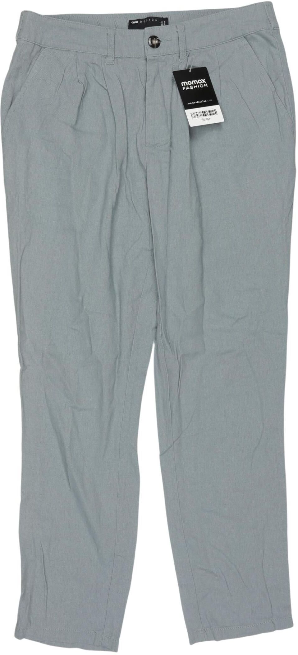 asos Damen Stoffhose, Hellblau, Gr. W26, Leinen / Viskose - Second Hand