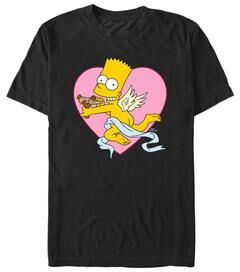 Men's Big & Tall Cupid Bart Tops & Tees by Mad Engine in Black (Size 4XLT)