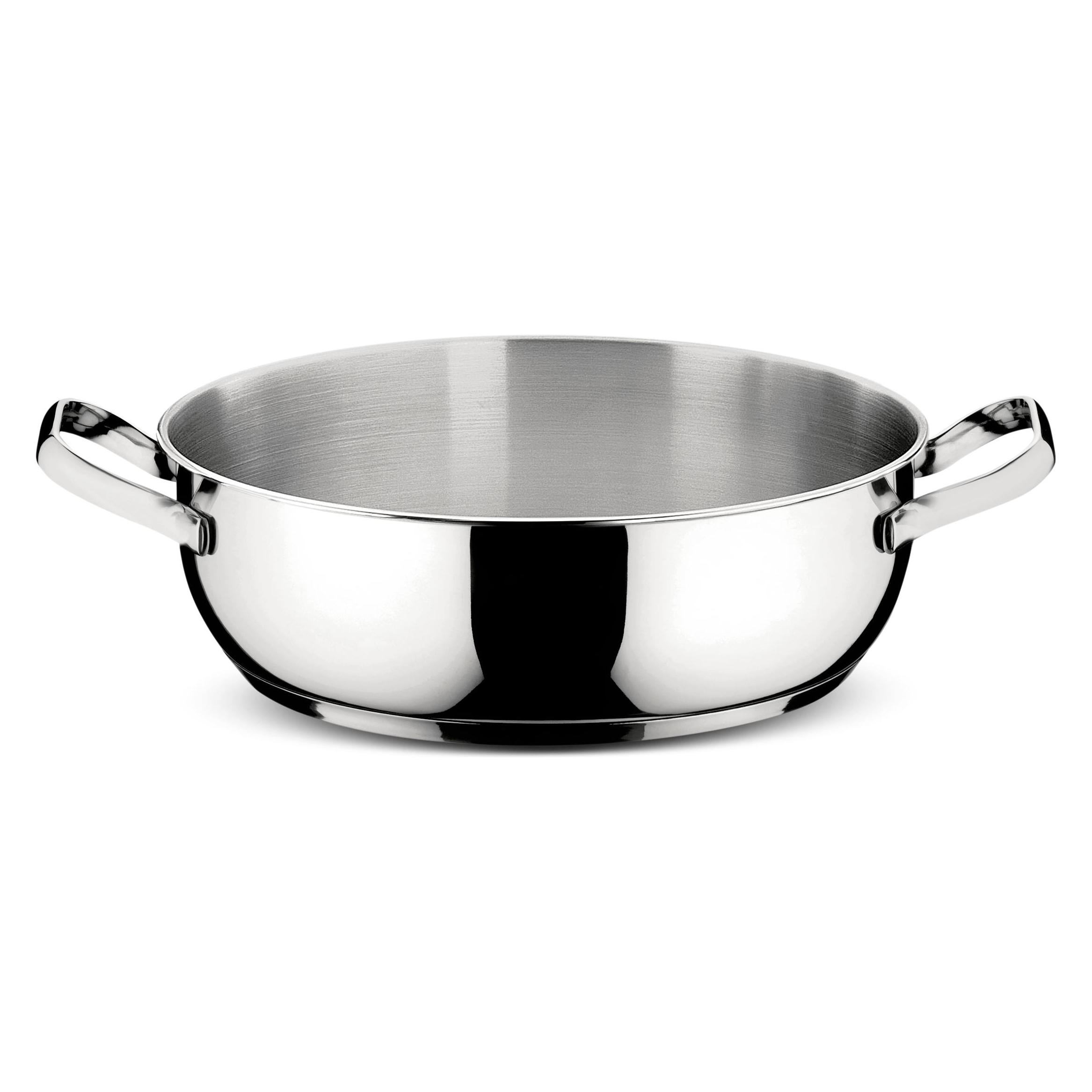 Lagostina Sfiziosa Niedrige Kasserolle 2M ¥ cm 24 (Stielkasserolle, Aluminium, Edelstahl) (010740031724)