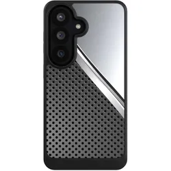 Nivocase Hülle für Samsung Galaxy S26 Handyhülle NIVOcore Case Schwarz Carbon Metall Stahl (Samsung Galaxy S26), Smartphone Hülle, Schwarz