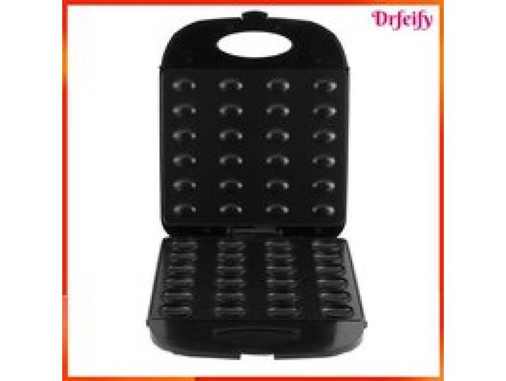 Fabricant de noix - AKOZON - 1400W - Chauffage double face - Revêtement antiadhésif - Noir
