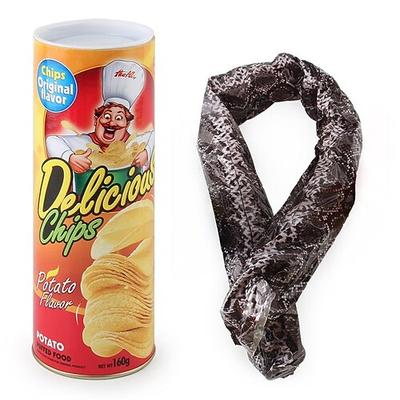 Kartoffelchips hüpfende Schlange, Aprilscherz-Geschenk, Parodie, verängstigtes Kartoffelchip-Schlangenspielzeug, lustiges Geschenk, Spielzeug, simulierte Schlange