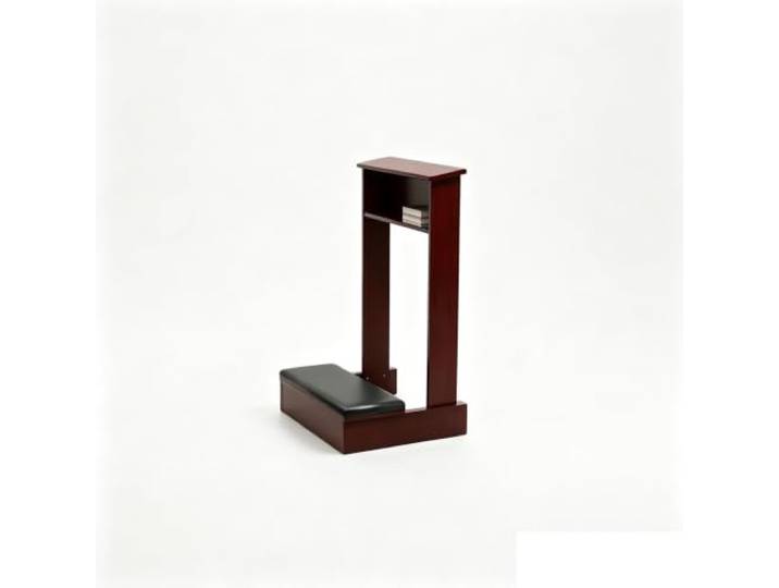 Gebetsbank Kniebank for Bibellesen Zum Beten Beichtstuhl 43 × 50 × 80 cm Religiöses Geschenk Hocker Mit Kissen Meditationsbänke für Anbetung(Walnut)