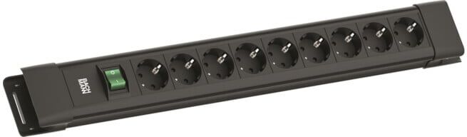 Bachmann Bloc multiprises BM005909 9xCEE7/3 1xinterrupteur (BM005909)