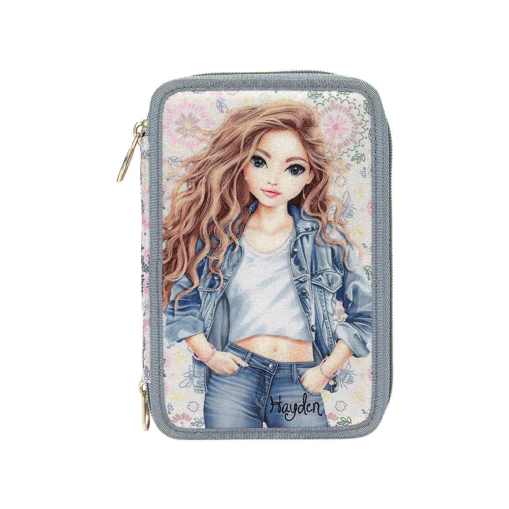 Depesche 3-Fach Federtasche FESTIVAL FUN TOPModel 7,5 x 13 x 20 cm