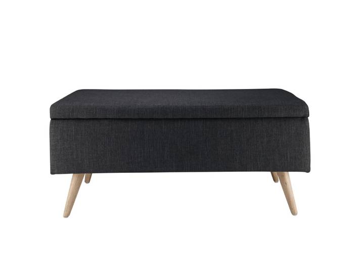 Banquette coffre gris anthracite