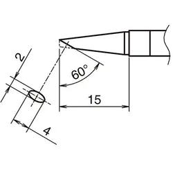 Hakko Aktiv-Lötspitze Format 2040BC (Lötspitze), Lötgerät Zubehör