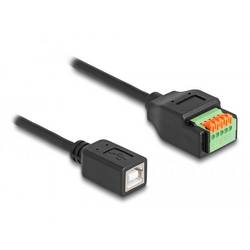 Delock USB 2.0 Adapter [1x USB 2.0 Buchse B - 1x Buchse] 66250 0.15 m PVC-Mantel