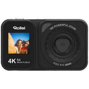 Rollei Compactline 64 Dual Screen Kompaktkamera, mit 2,8 Zoll Display, 1/3,2'' Sensor, 4K, 8 MP