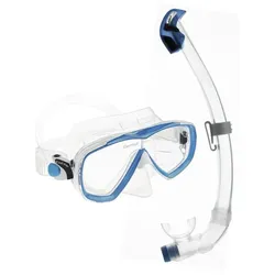 Cressi - Estrella + Seal Dry - Maske und Schnorchel - Farbe: Clear/Azur