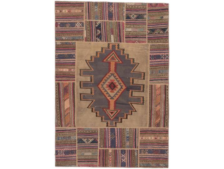 Vintage Teppich 135x190 Handgeknüpft Modern Orientteppich Perserteppich Wolle