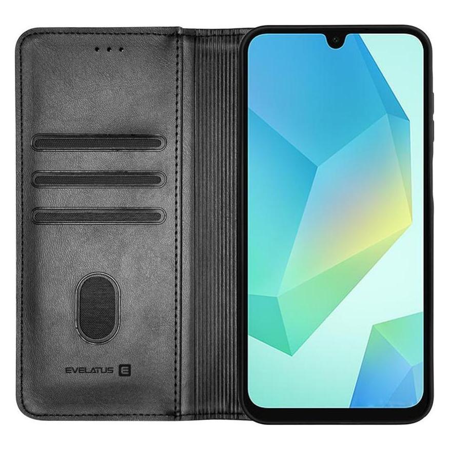 Evelatus Buchhülle Samsung Galaxy A16 Buchhülle Folio Schwarz (Samsung Galaxy S24 Ultra) (EVELATUS)