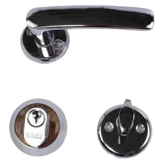 HANDLE K27+CYLINDER S-PRO+WC SET 16MM CH (303377)